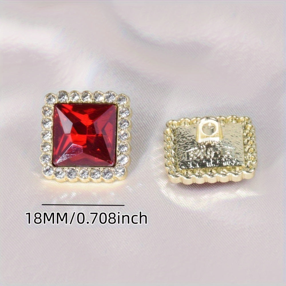 Oltin tokchalar uchun oltmishlik 18mm oltin tokchalar uchun DIY qoʻl sanʼati bezaklari uchun taqlid toshlar