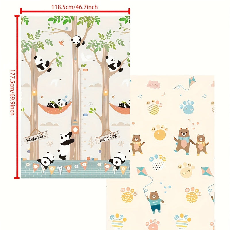 Reversible Foldable Play Mat for Kids Non-Toxic BPA-Free 179cm x 120cm Indoor Outdoor
