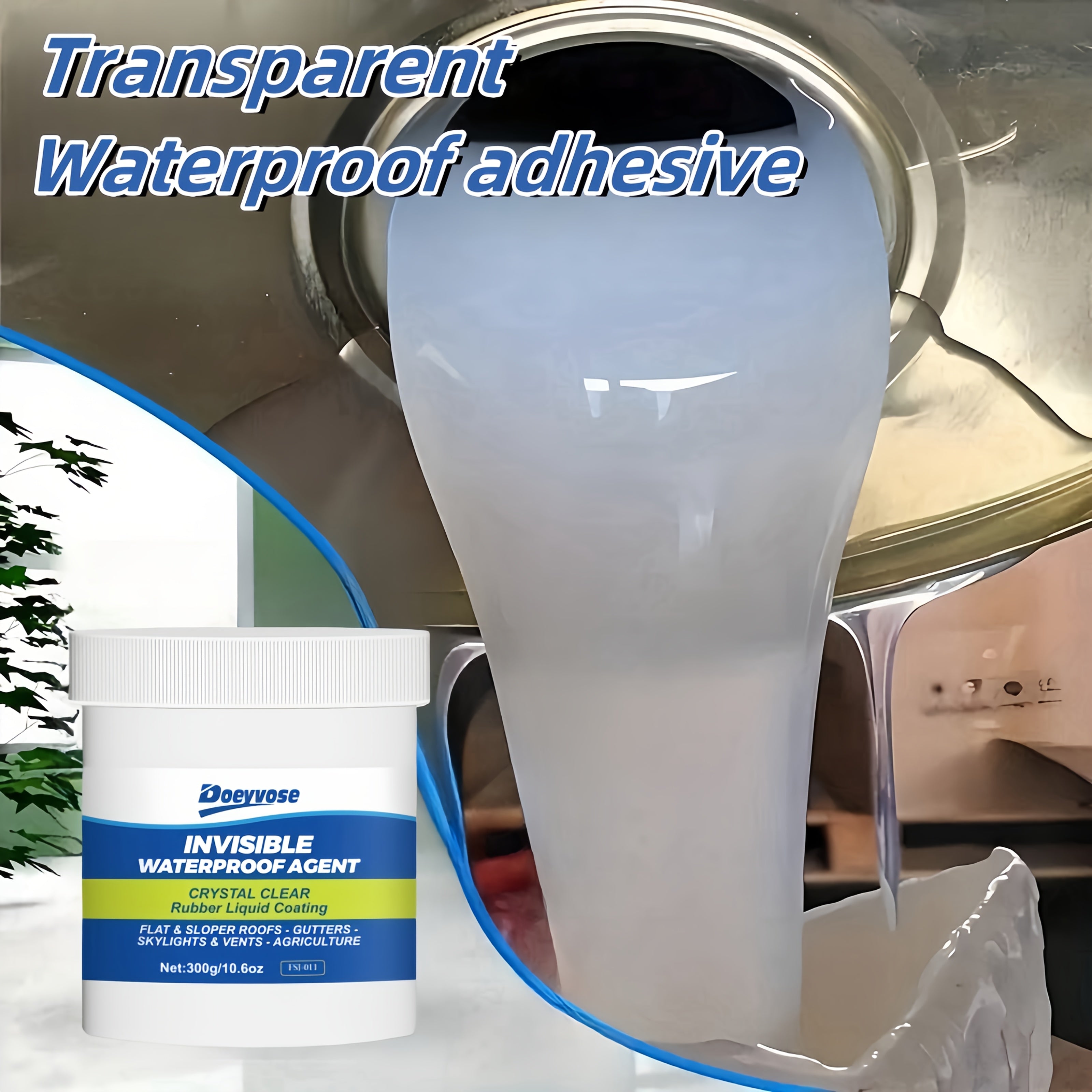 Universal RV Sealant for Roof, Bathroom, Kitchen Waterproof Repair