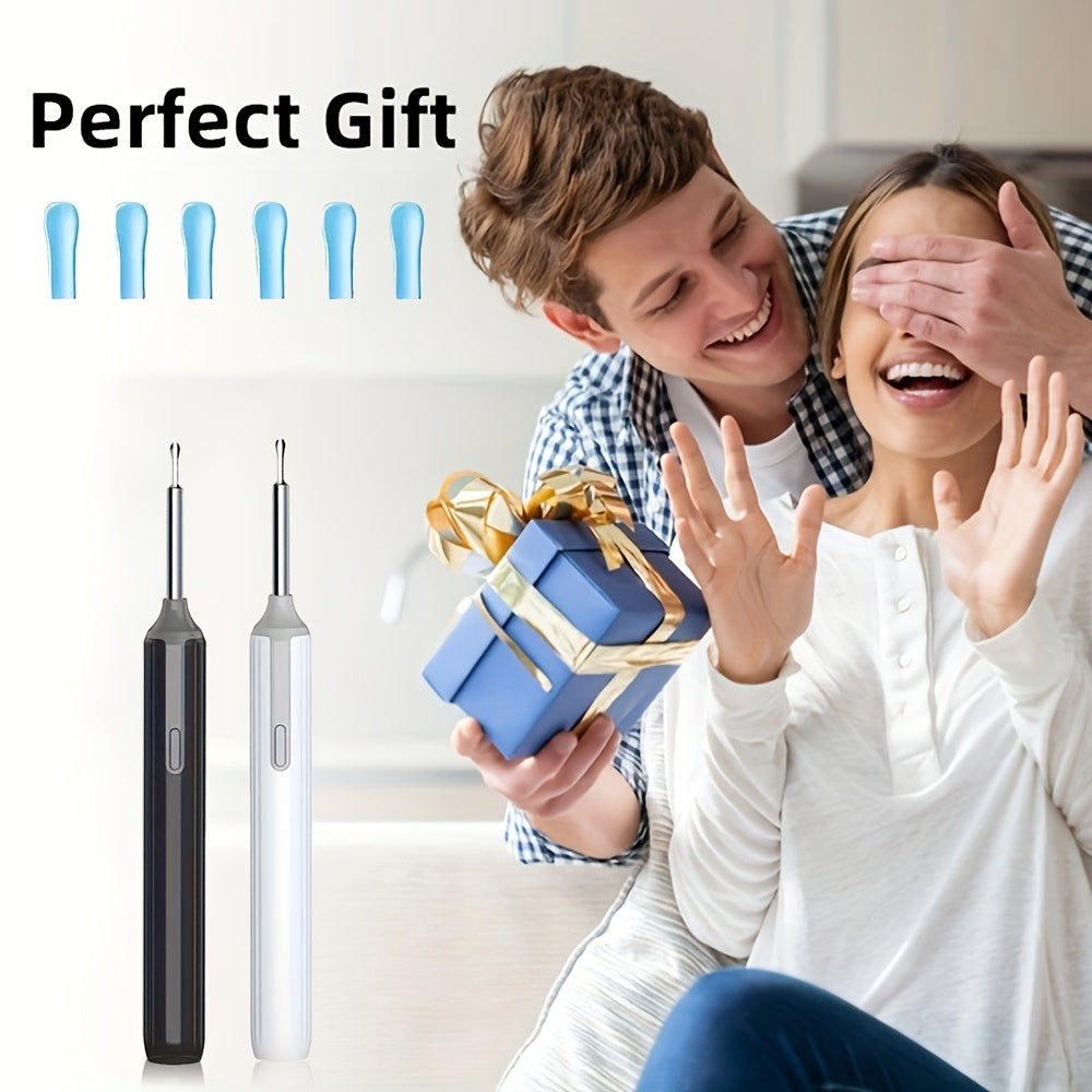 Earwax Removal Tool with Camera and Light, 8-Piece Ear Care Set, 1080P HD Otoscope for iOS and Android