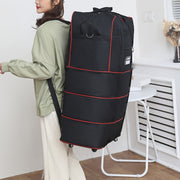 Foldable Travel Luggage Bag with Wheels Expandable Carry-On Suitcase for Business and Travel