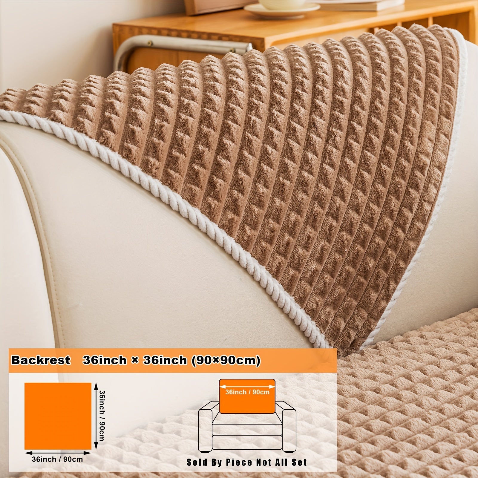 Нескользящая плюшевая накидка на диван для всей мебели, безопасная для домашних животных, легко очищается