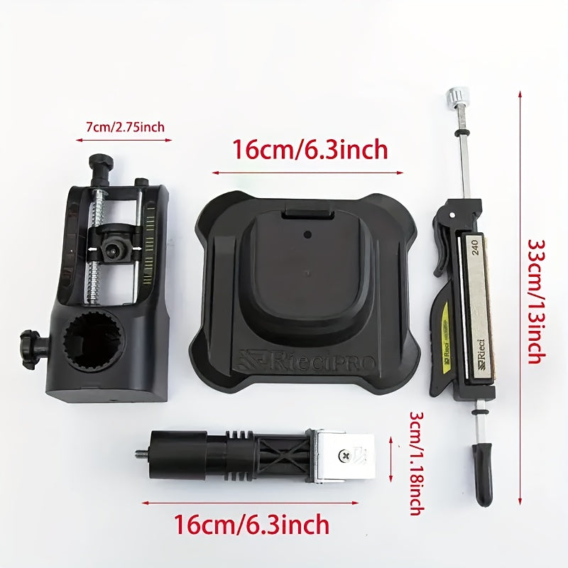 Профессиональный набор точил для кухонных ножей с фиксированным углом и стальным камнем