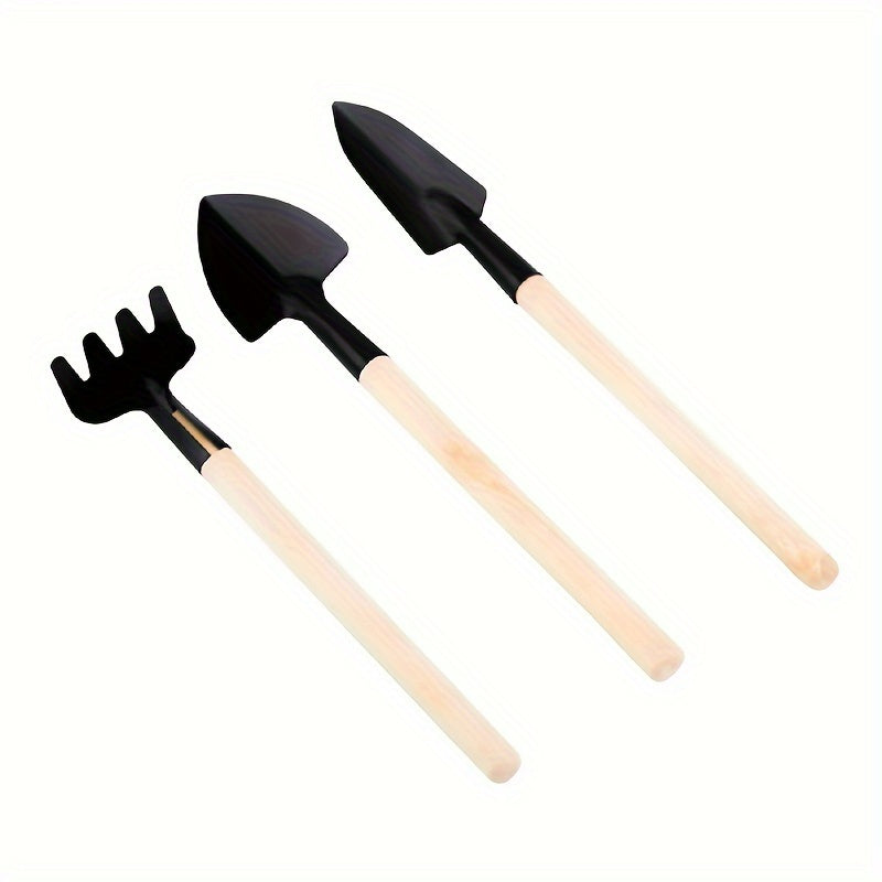 Mini Gardening Tools Set with Shovel, Harrow, and Soil Spade