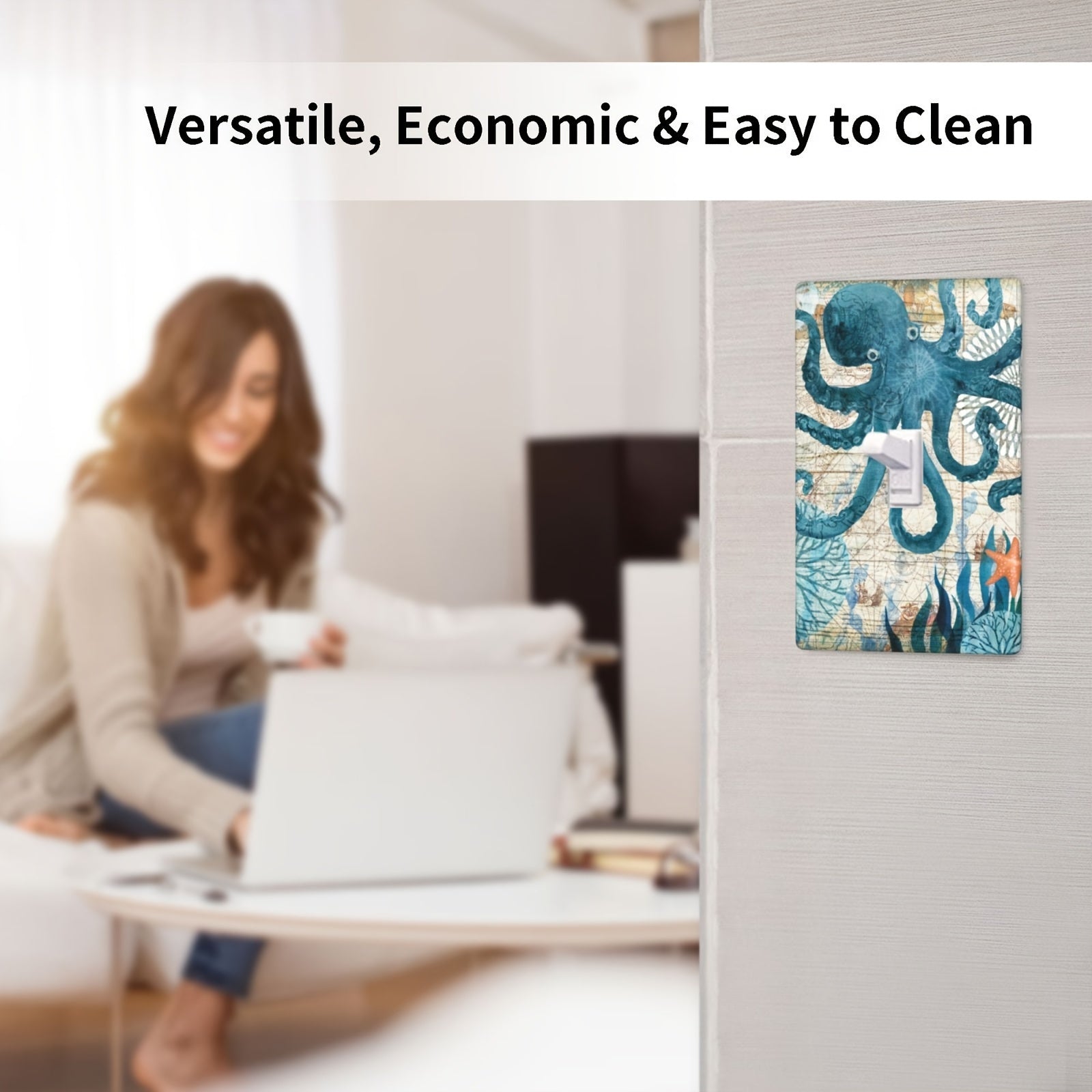 Placa de interruptor de un solo rocker para mapa náutico, decoración de iluminación y pared decorativa