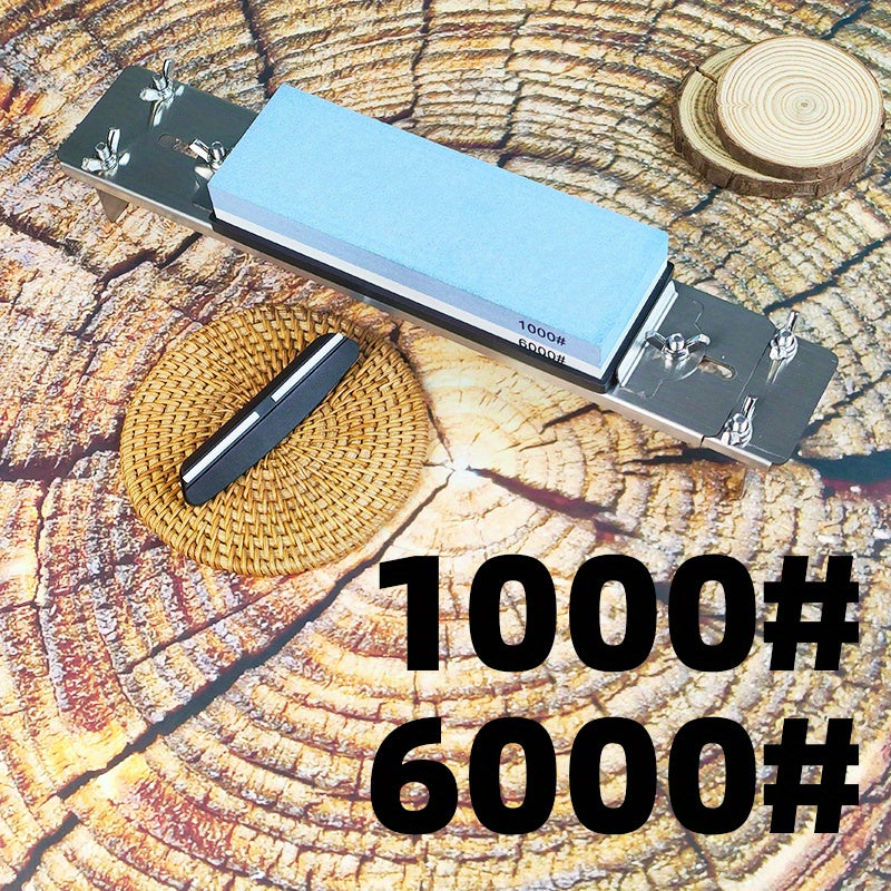 Moslashuvchan burchak qo‘llanmasi bilan zanglamaydigan po‘latdan yasalgan pichoq silliqlash uchun asosli non-slip bazasi