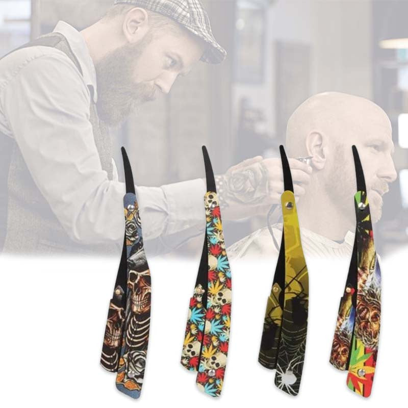 Мужской стальной прямой бритва профессиональный складной триммер для стрижки волос парикмахера