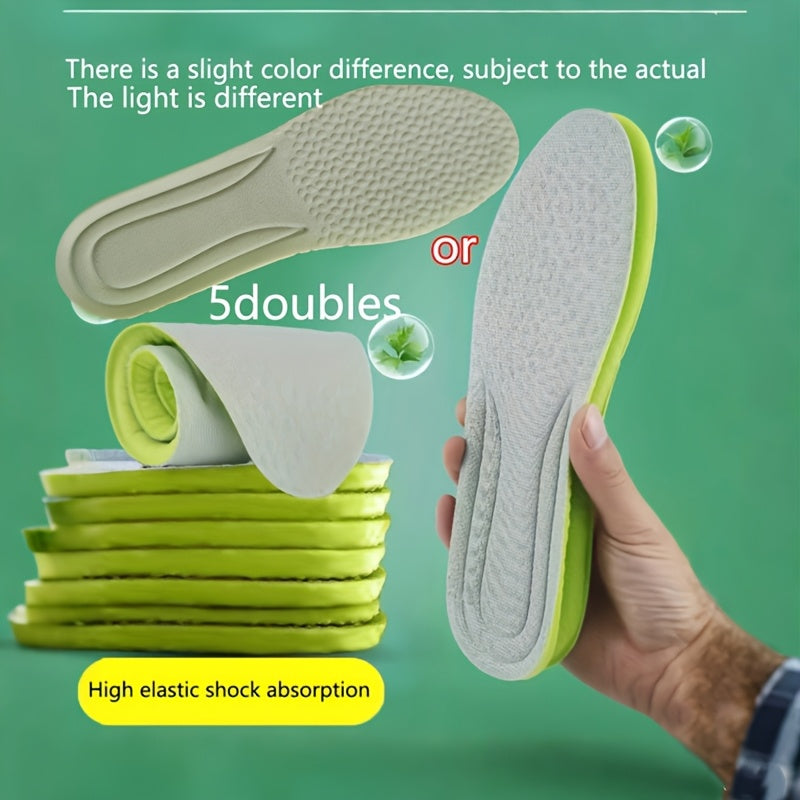 Unisex Cushioned Insoles with Arch Support Soft Breathable Shock-Absorbing