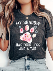 Women Plus Size Polyester Casual Short Sleeve Crew Neck T-Shirt Alphabet Print