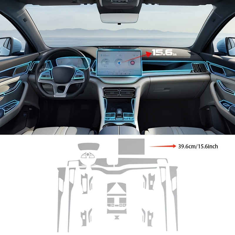 Universal Car Interior Protection Film TPU Full Vehicle Set