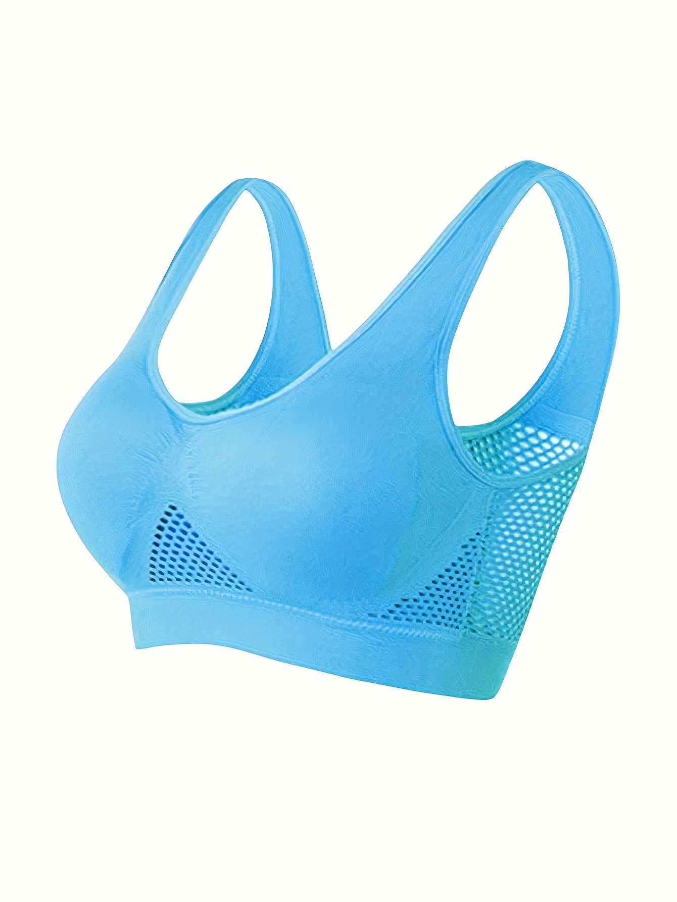 Sujetadores deportivos sin costuras de talla grande para mujer con escote en V, paquete de 8, cobertura total, con elasticidad