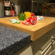 Bamboo Chopping Board with Anti-Skid Edge Water-Resistant Kitchen Cutting Surface