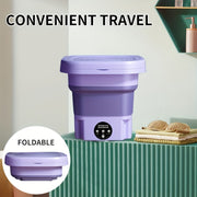 Portable Foldable Mini Washing Machine 220V Fully Automatic Touch Control for Home Travel Camping