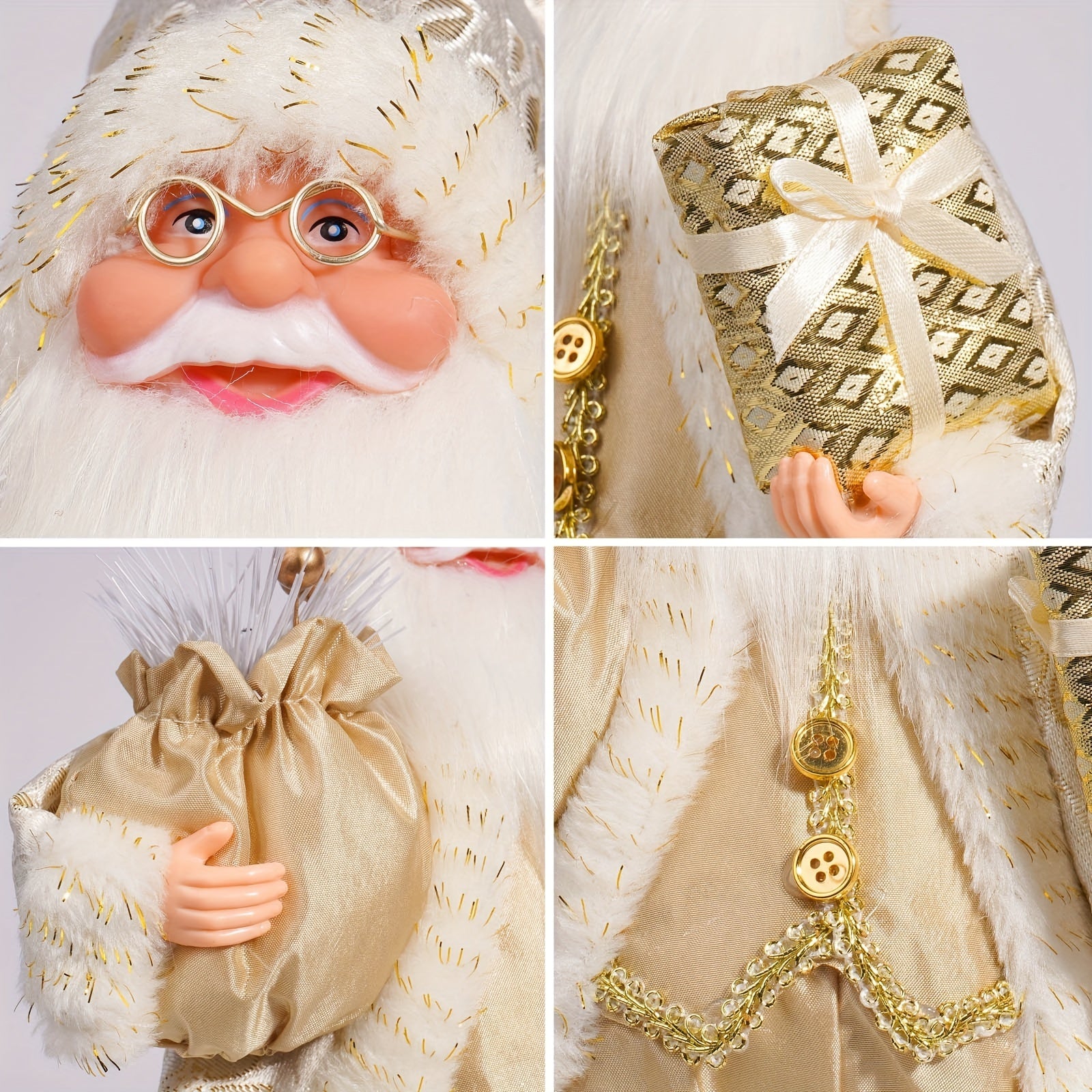 Christmas Decorations with Santa Claus and Gifts for Festive Atmosphere