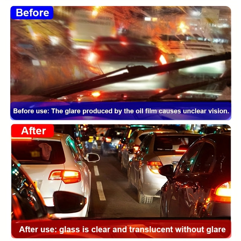 Car Glass Cleaner Rainproof Anti-Fog Polishing Degreasing Heavy Spot Removal