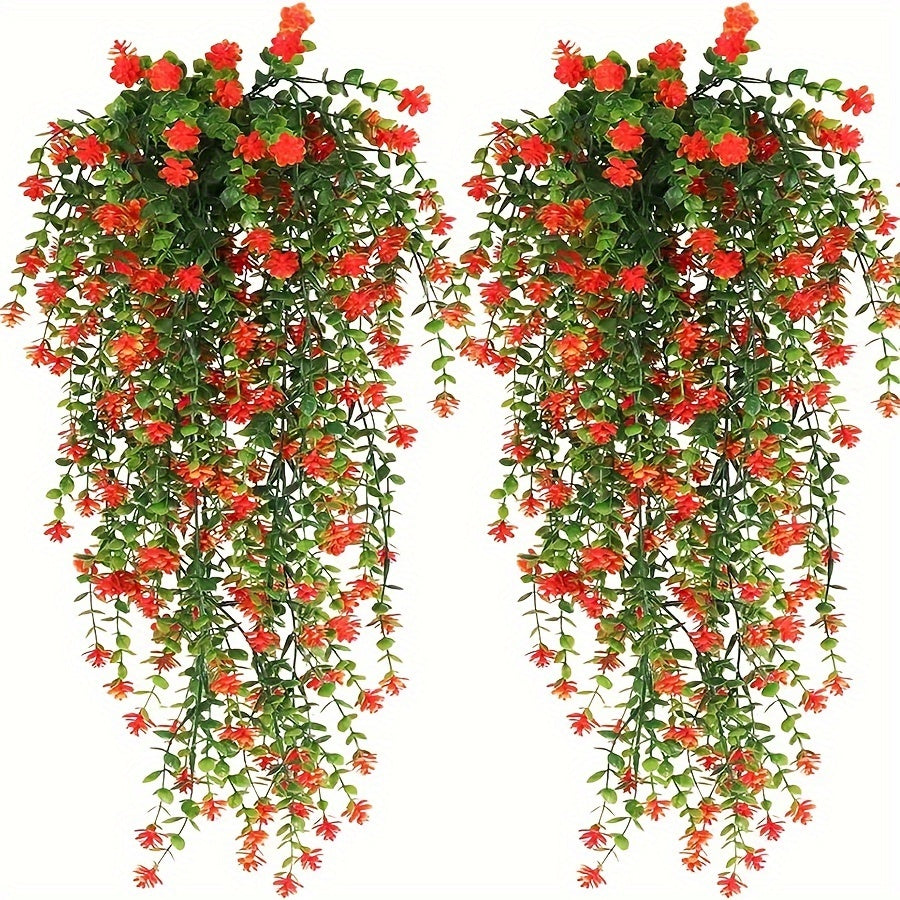 4 dona sun'iy eucalyptus osilgan o'simliklar UV qarshilikli ichki va tashqi bezak