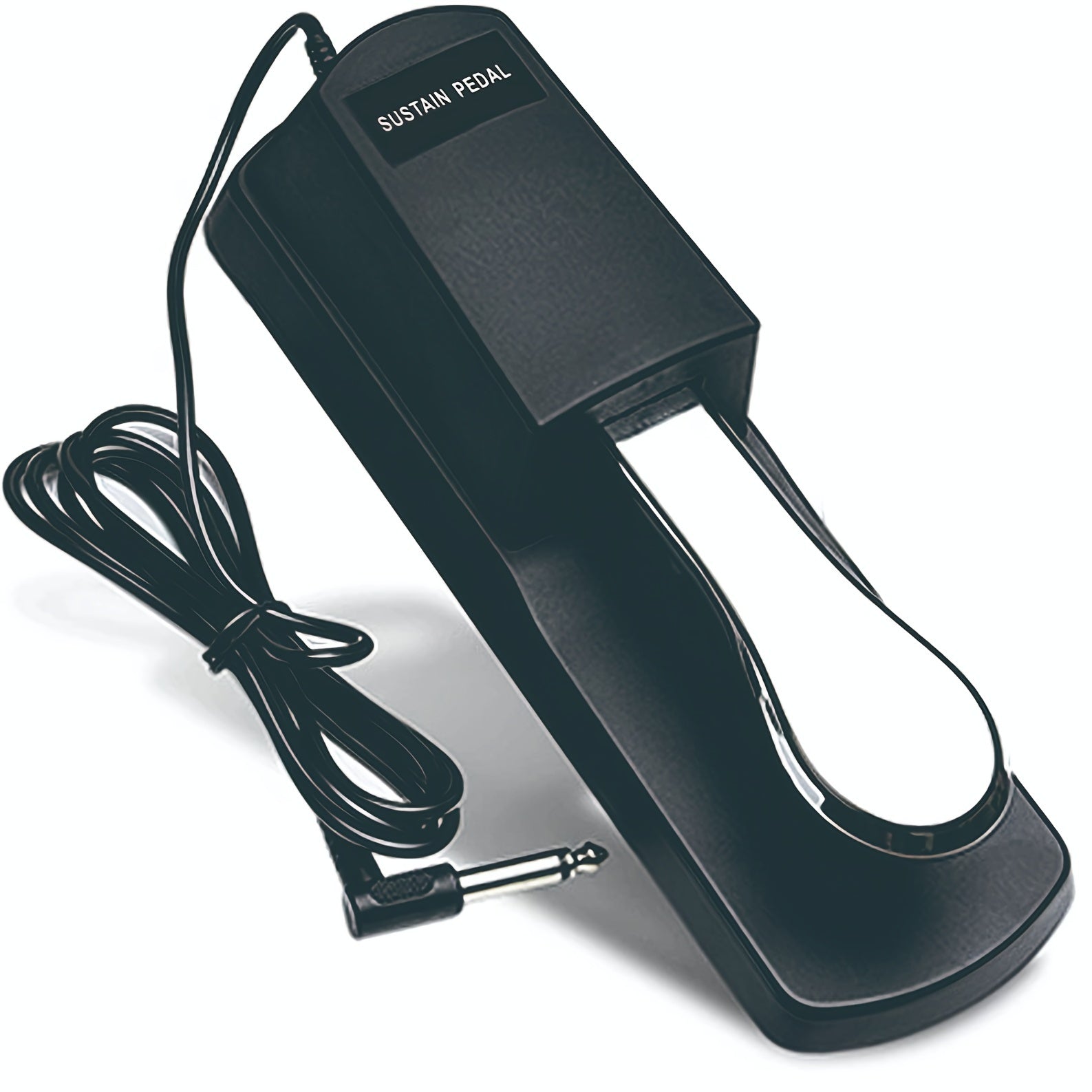 Keyboard Sustain Pedal with Polar Switch Alloy Black for Digital Pianos and MIDI Keyboards