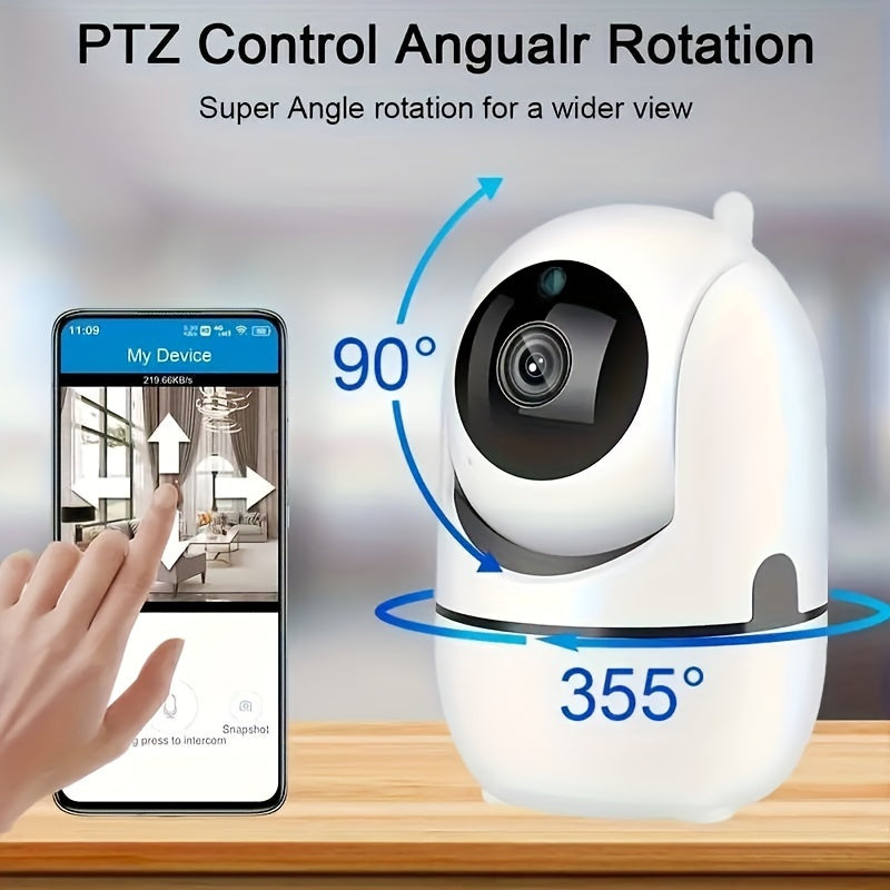 HD 1080P WiFi Security Camera with Night Vision Motion Detection Auto Tracking Two-Way Audio