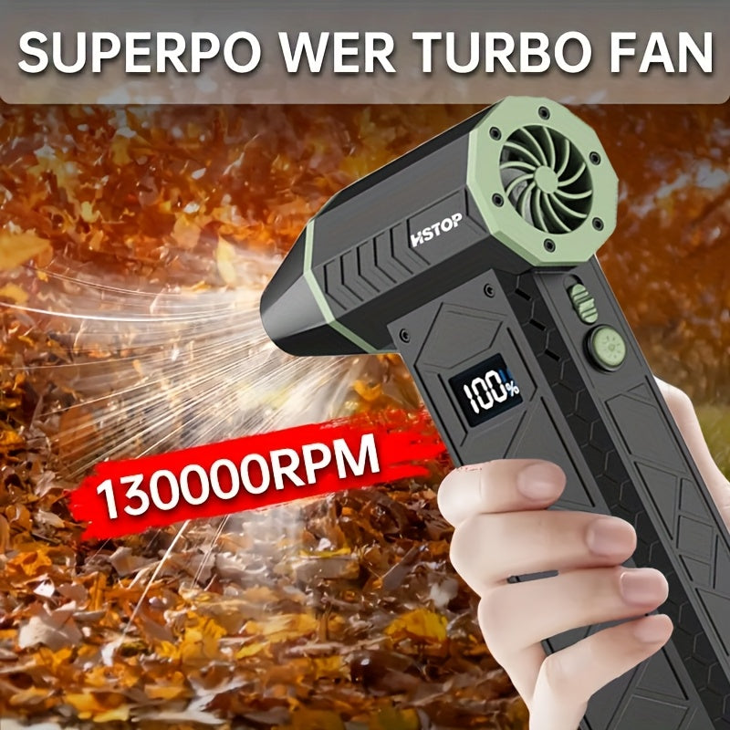 Handheld Dust and Snow Blower Portable USB Rechargeable with Adjustable Speeds