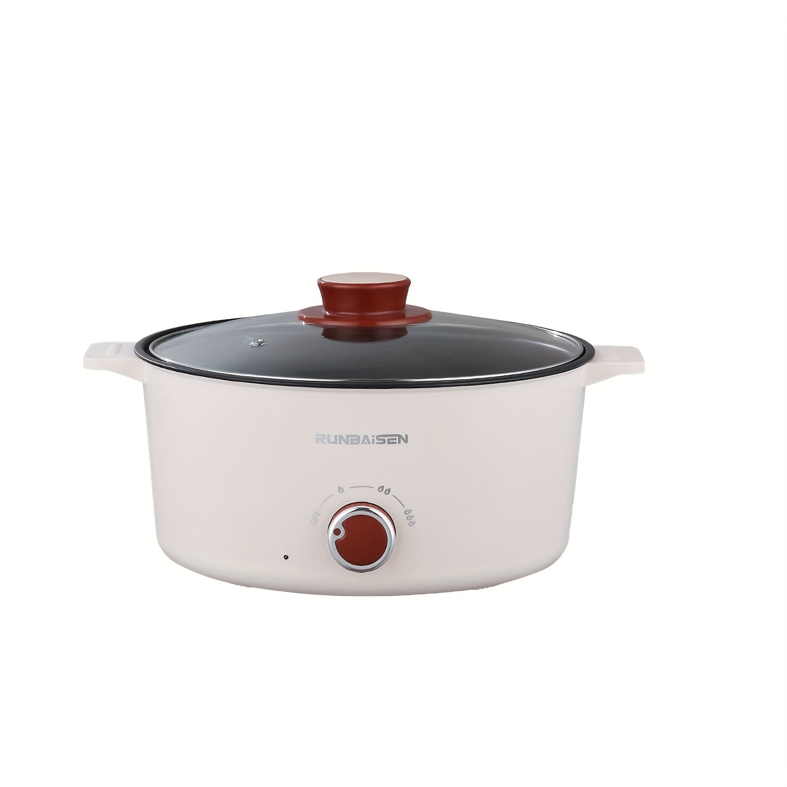 Fundisen Ko'p Funktsiyali Elektrik Qaynatgich, Shisha Qopqoq bilan, Sozlanadigan 3-Tezlikli Datchik Boshqaruvi, Non-Stick Qoplama, Oson Tozalash, Uyda Sog‘lom Pishirish uchun Mukammal, Ko‘p Maqsadli Oshxona Qaynatgichi |