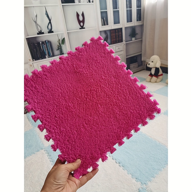 Interlocking Foam Floor Mat Set 5-30 Pieces Anti-Slip Plush Carpet Seat Rug