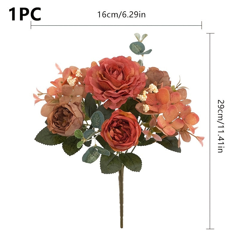 Artificial Flowers with Hibiscus Roses and Peonies for Home Decor Weddings and Gifts