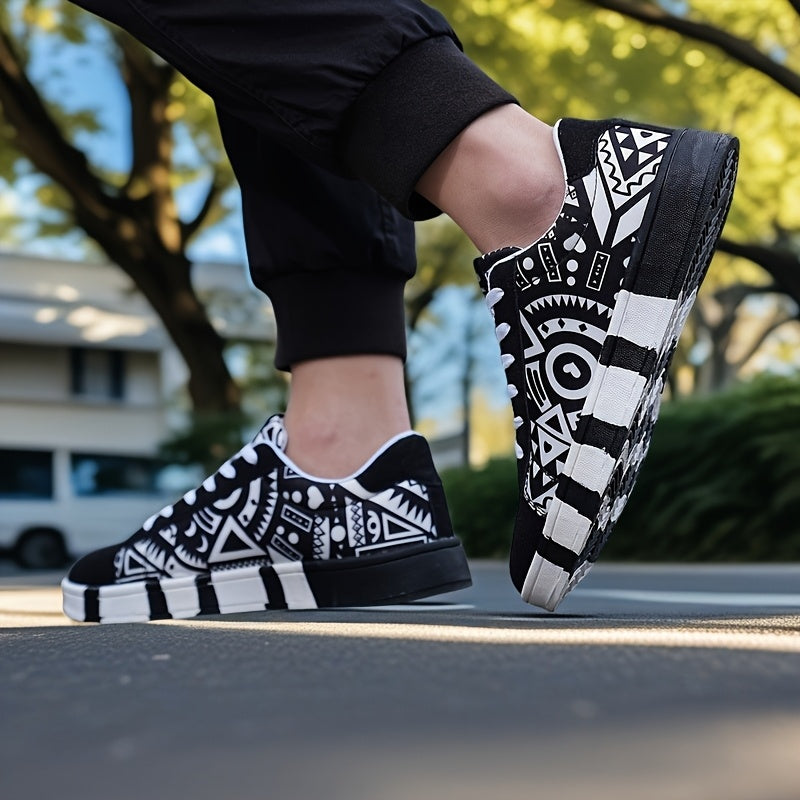 Men's Canvas Sneakers Lace-Up Casual Running Tennis Basketball All-Season Low Top