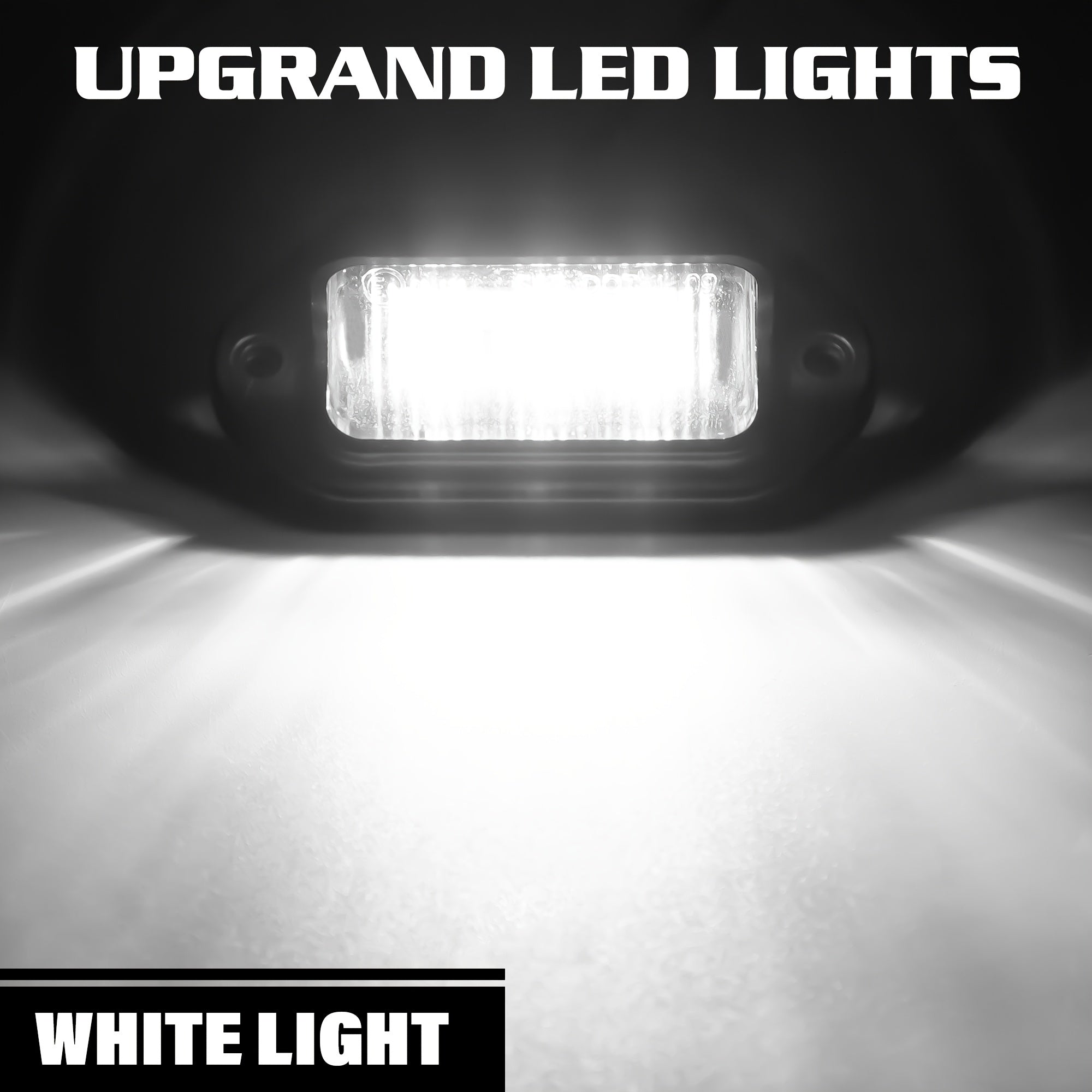 12V-24V Avtomobil raqam belgilari uchun chiroq 6LED 2-to'plam, avtomobillar, yuk mashinalari, avtoulovlar uchun