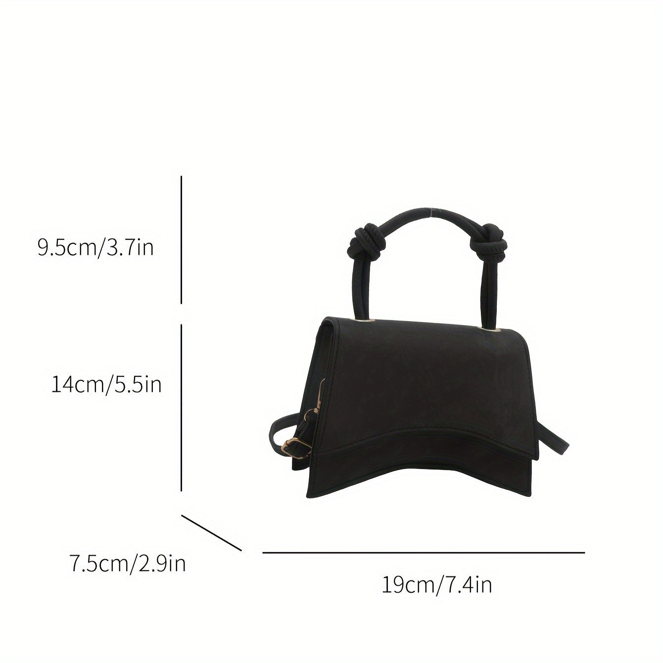 Women's PU Leather Clutch Bag with Adjustable Strap Solid Color Crossbody Evening Purse