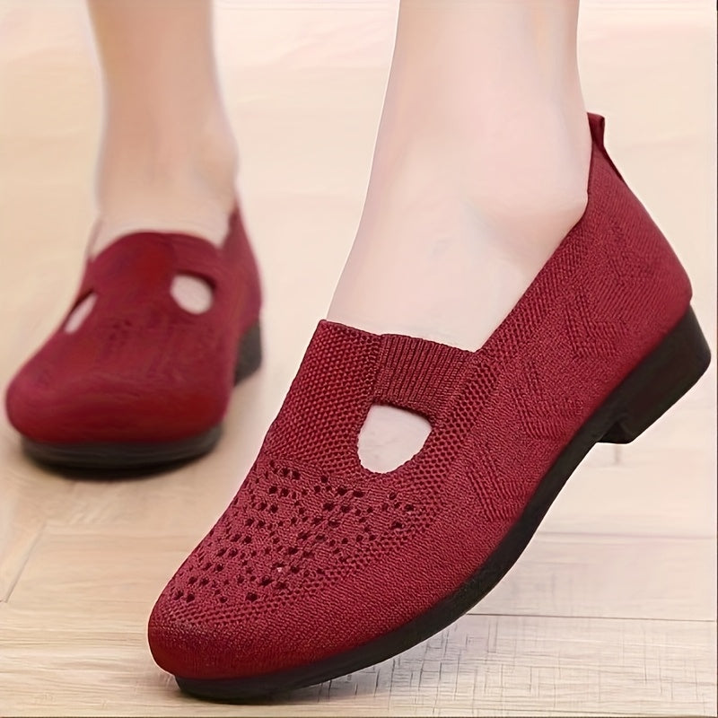 Women's Breathable Soft Sole Flat Shoes for Casual Walking and Commuting