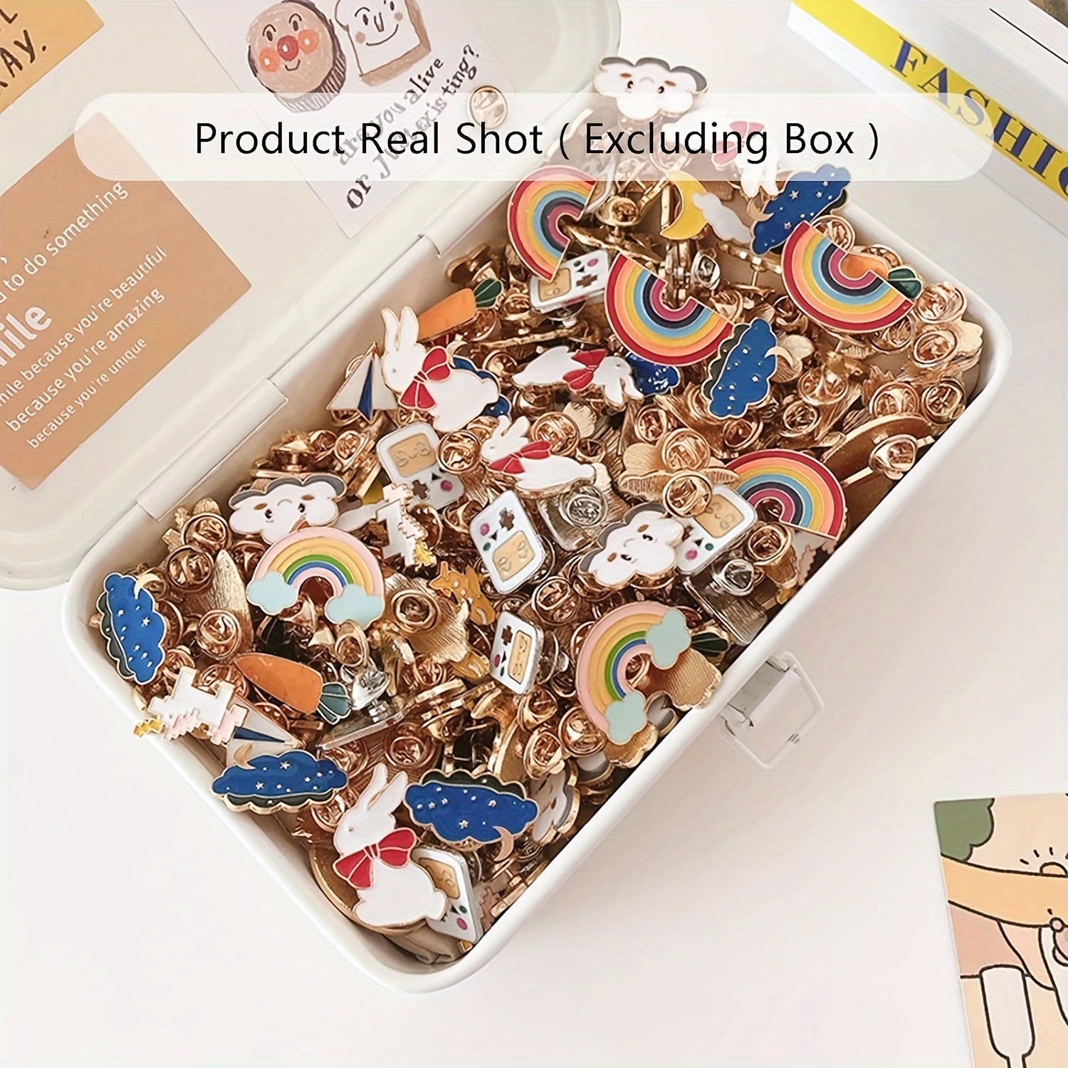 Set of 20 Cute Cartoon and Anime Enamel Pins for Backpacks Hats Jackets Gift for Women