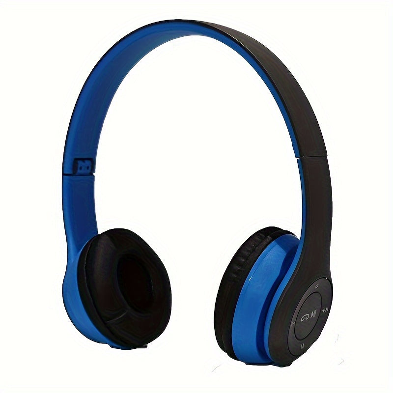 Wireless Foldable Headphones with Hi-Def Sound Microphone for Gaming and Calls