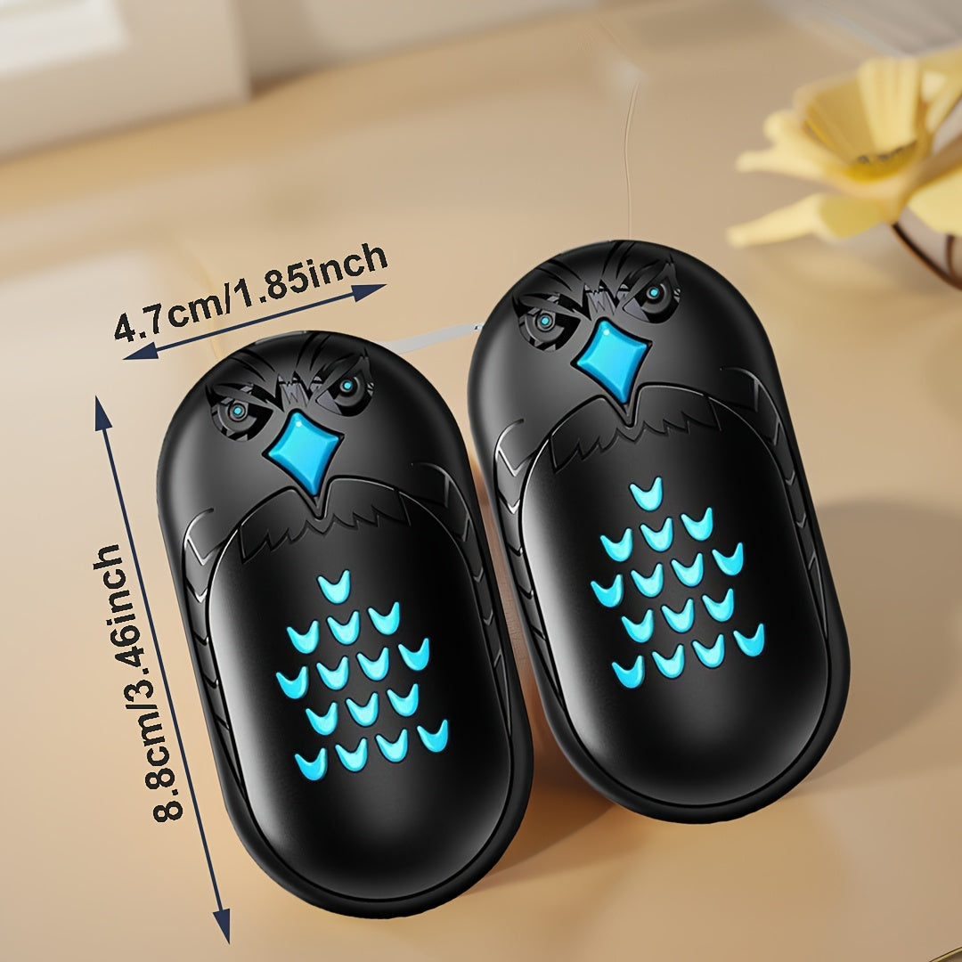 Rechargeable Hand Warmer Portable Pocket Heater Dual-Sided Warmth for Winter Outdoor Camping