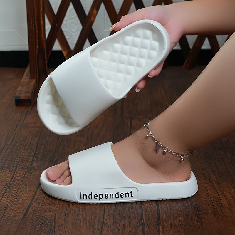 Women's Solid Color EVA Slippers Anti-Slip Indoor Outdoor Beach Shoes