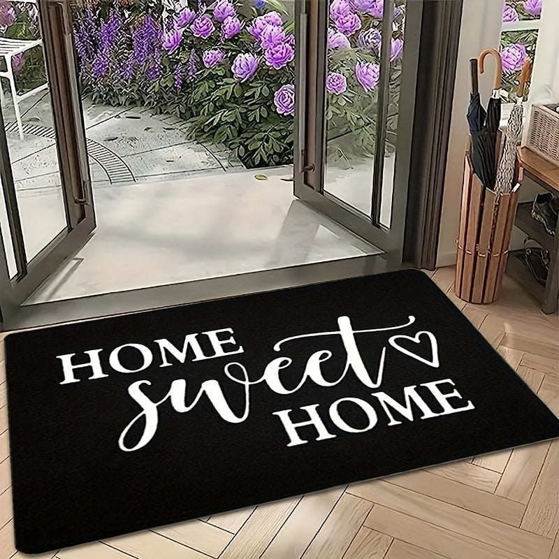 Home Sweet Home Doormat Non-Slip Waterproof Machine Washable Indoor Outdoor