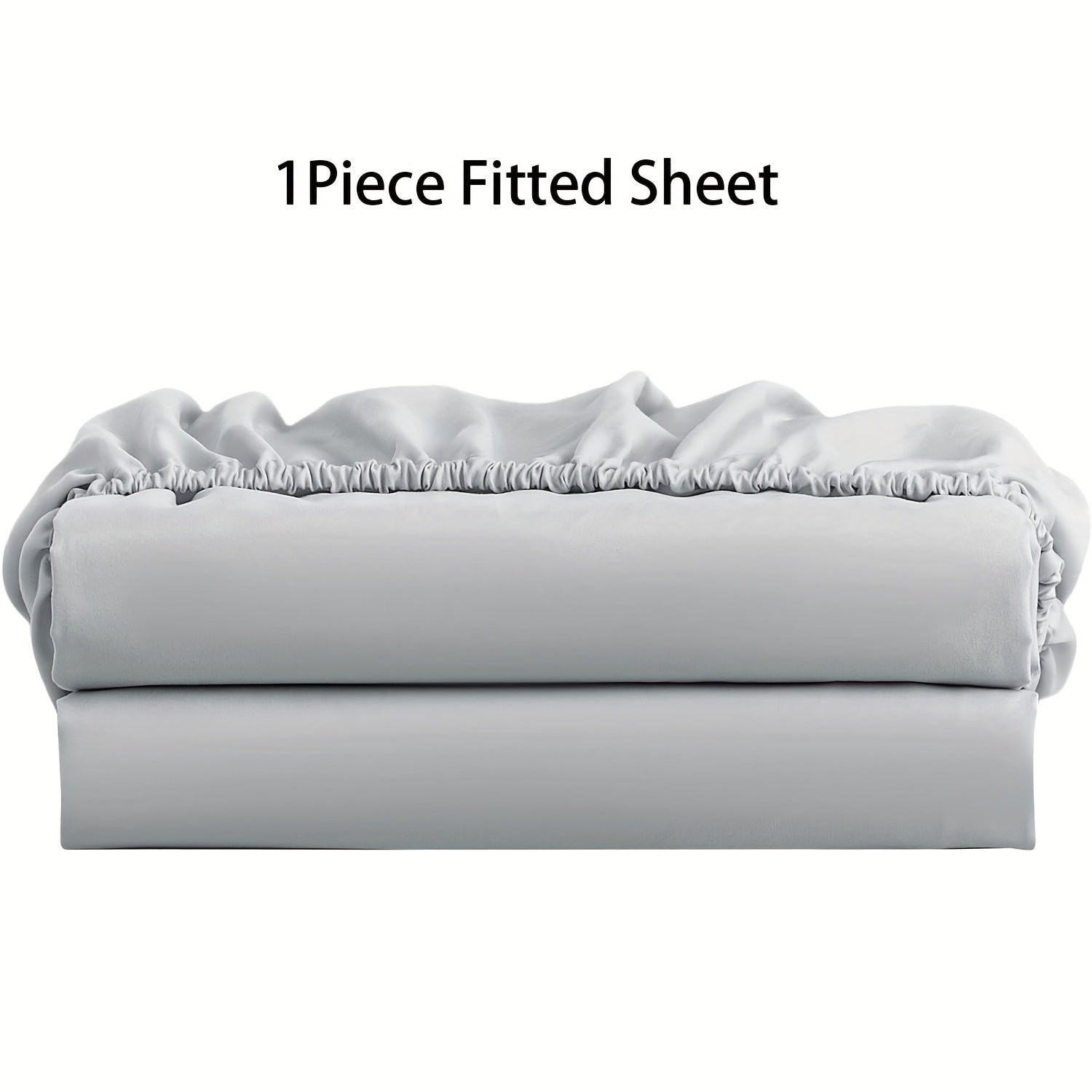 Microfiber Fitted Sheets Solid Color Wrinkle-Resistant Deep Pockets 25.4-30.48 cm