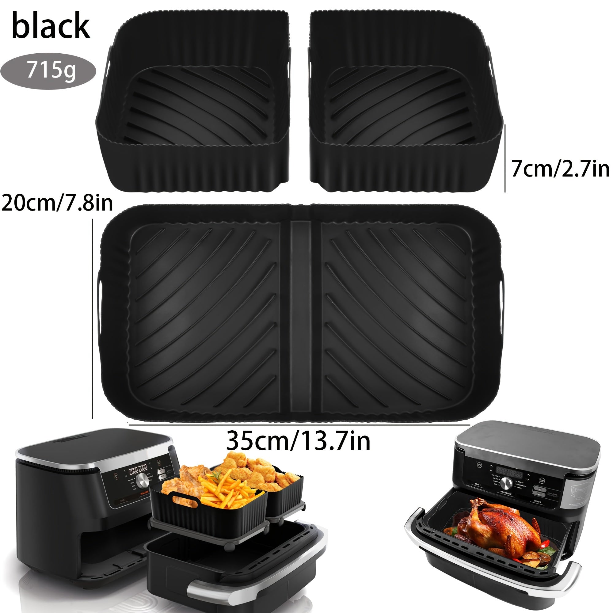 Набор силиконовых подложек для аэрогриля Ninja Flexi Drawer AF500UK 10.4L и 5.2L