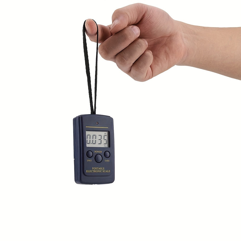 Lightweight Blue Portable Luggage Scale with Hidden Hook High Precision Battery Operated