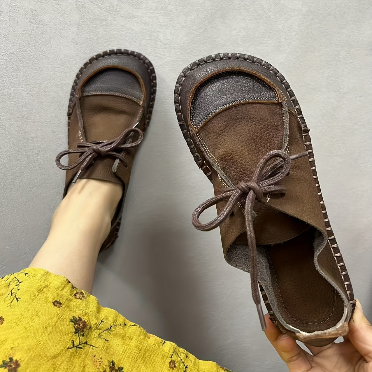 Женские повседневные кожаные лоферы на плоской подошве, комфортные, для всех сезонов