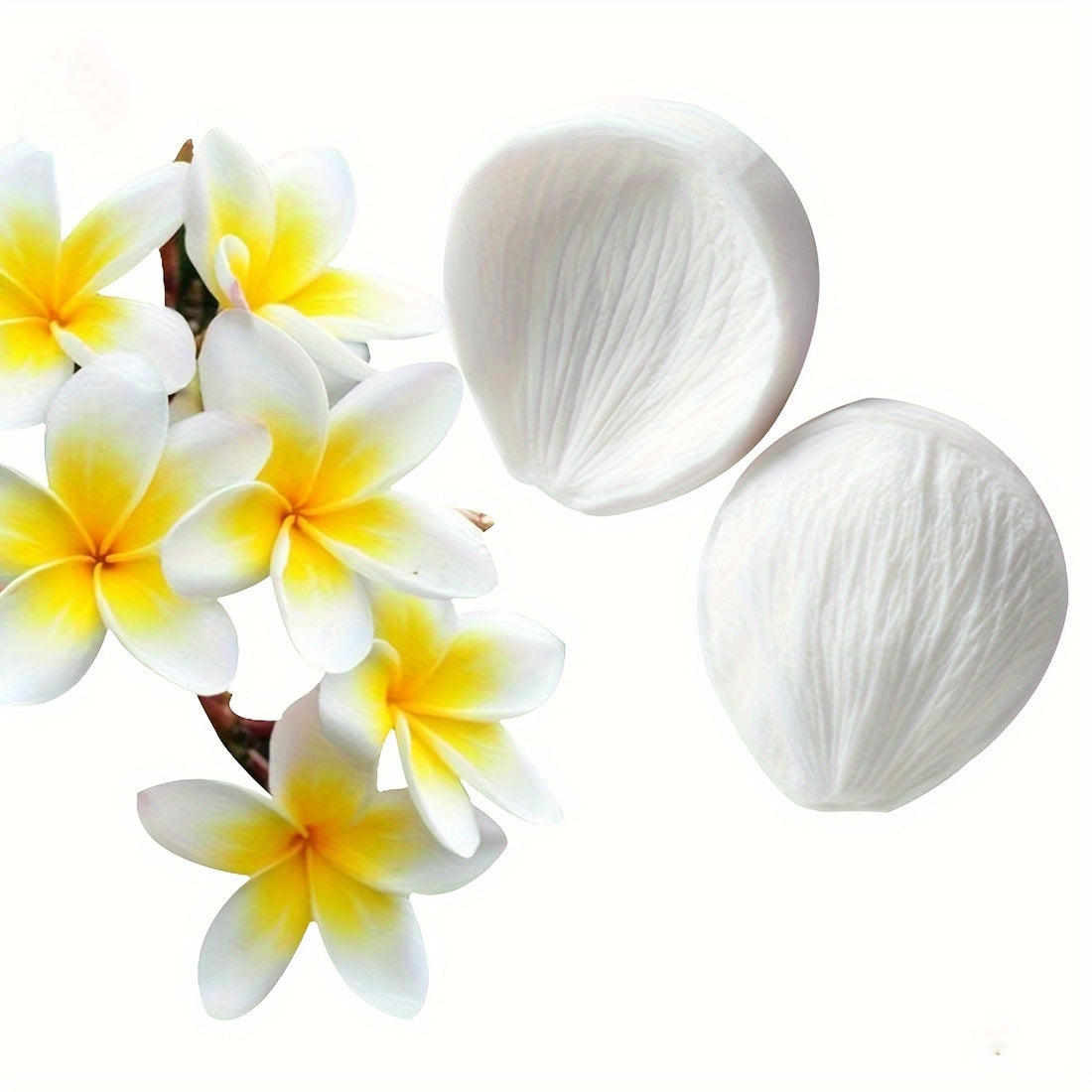 Keks bezash uchun gul barglari uchun silikondan tayyorlangan qolip, shokolad, sovun va hunarmandchilik uchun