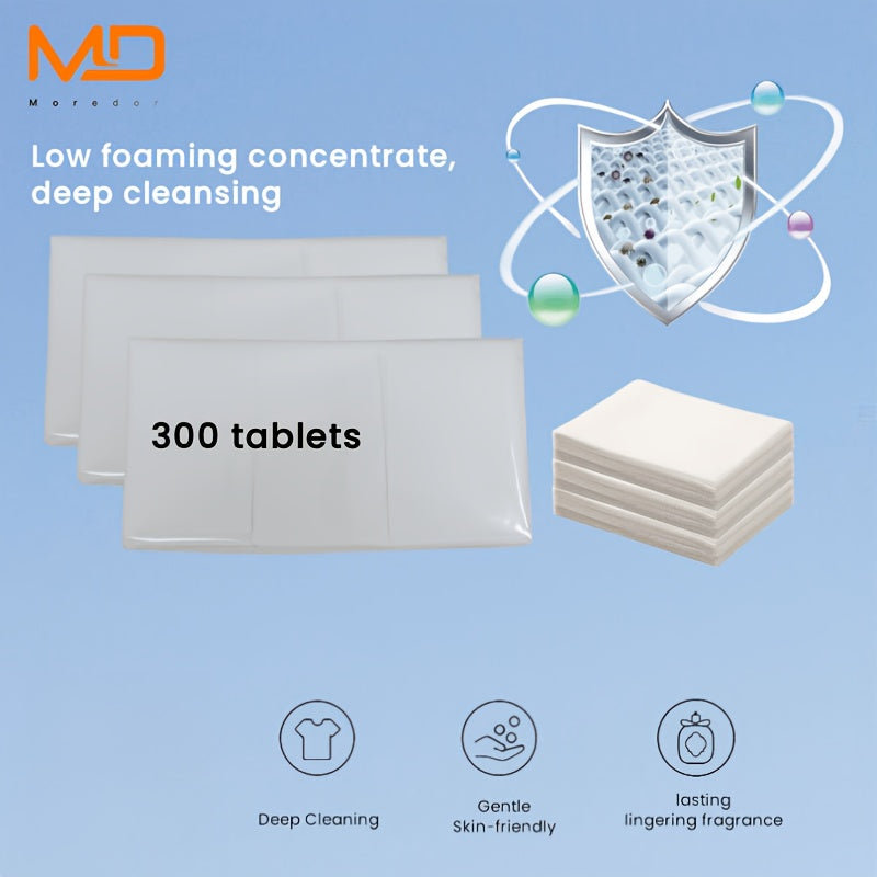 Plastic-Free Laundry Detergent Sheets Eco-Friendly Hypoallergenic 30/150/300 pcs