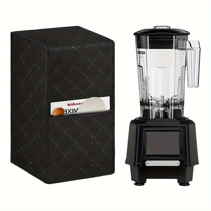 Polyester Kitchen Appliance Cover for Juicers Blenders and Mixers Black Satin Finish