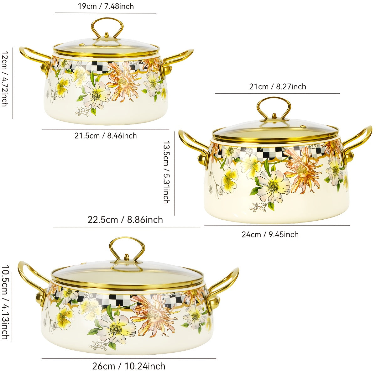 Qoplangan pishirish qozoni, pishirish va bug'lash uchun bardoshli keramik oshxona anjomlari