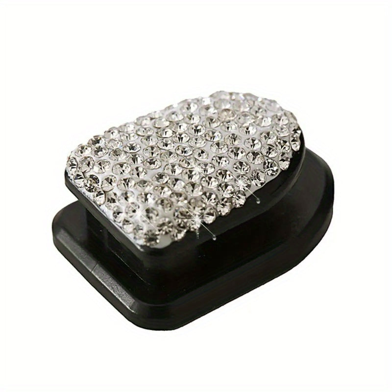 Unisex Rhinestone Car Hooks Decor with Sparkling Jewelry Style