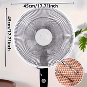 Washable Fan Dust Cover Durable Fabric Safety Net for Home Office Use