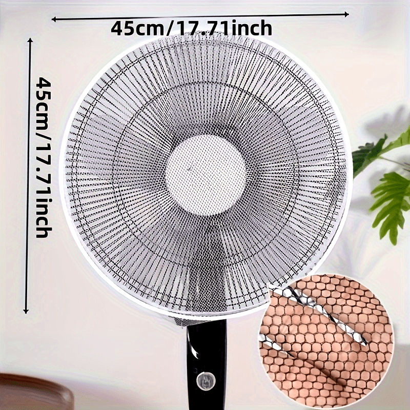 Washable Fan Dust Cover Durable Fabric Safety Net for Home Office Use