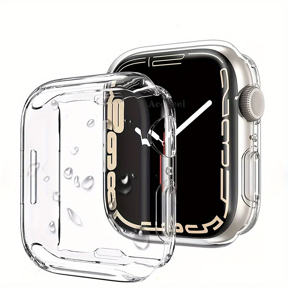 Transparent Full Coverage TPU Watch Case Set for Apple Watch Series 9-2 38mm-45mm