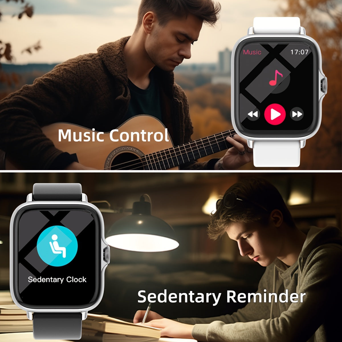 Women's Smartwatch with 4.65cm Touch Screen Fitness Tracker Pedometer for Android