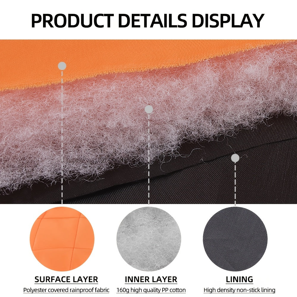 Waterproof Winter Dog Jacket with Reflective Material D-Ring for Medium Breeds