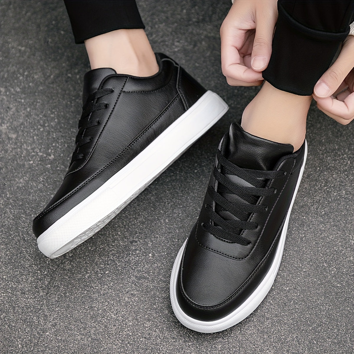 Men's Casual Street Style Sneakers All-Season Low Top Lace-Up Fabric Upper EVA Sole